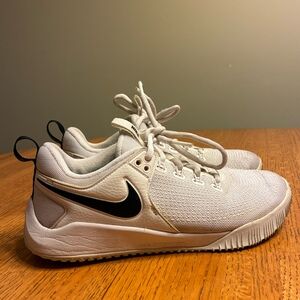Nike Zoom HyperAce 2 White Black Volleyball Shoes AA0286-100 Women's Size 7.5